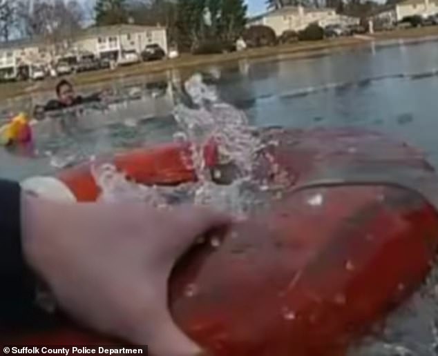 Suffolk County Police and Community Save Boy from Frozen Pond on Christmas Day