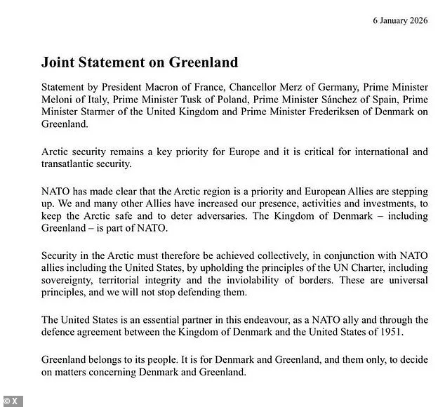 Trump's Greenland Ultimatum Sparks Global Outcry: 'Bullying Tactics' Condemned by European Leaders as World Watchers Stumble