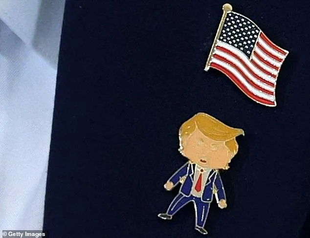 Trump's 'Happy Trump' Lapel Pin and Economic Ambitions Highlighted at Oil Executive Meeting