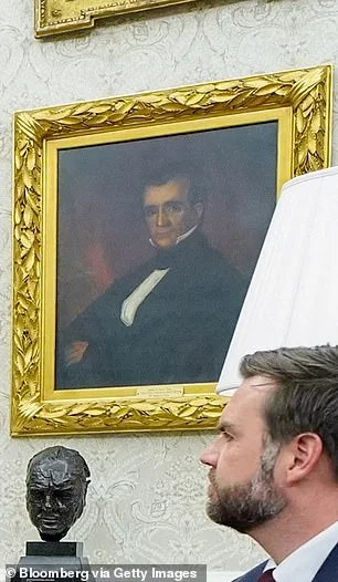 Portrait of James Polk in Oval Office Signals Trump's Interest in Greenland Acquisition