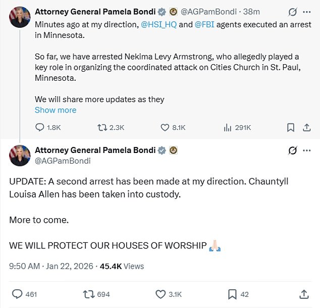 Arrests in Minnesota Church Protest Escalate Tensions Between Anti-Immigration Activists and Federal Agencies