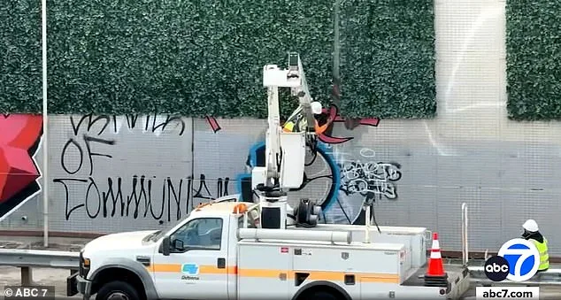 Artificial Ivy Wall Installed to Deter Graffiti in Los Angeles Defaced Within Hours, Raising Questions About Clean California Initiative's Effectiveness