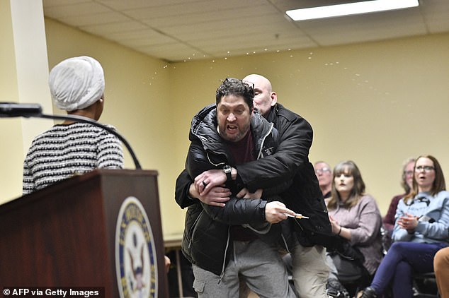Rep. Ilhan Omar Attacked with Vinegar-Smelling Liquid at Town Hall; Perpetrator Charged with Third-Degree Assault
