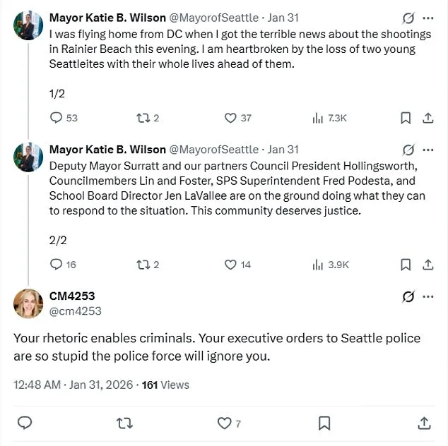 Seattle Shooting Outside School Sparks Questions About Mayor's Crime Policy