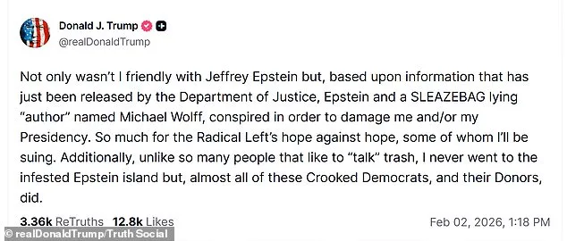 Trump Denies Epstein Ties, Cites DOJ Docs in Legal Threats Amid Resurfacing Controversy
