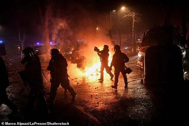 Turin's Streets in Chaos as Left-Wing Protesters Clash with Police Over Closure of Cultural Center
