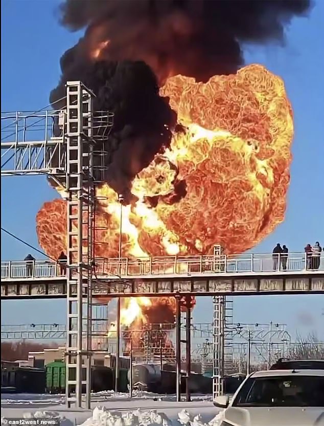 Violent Fuel Wagon Explosion in Russia's Tambov Region Disrupts Critical Railway Line, Sparks Security Concerns