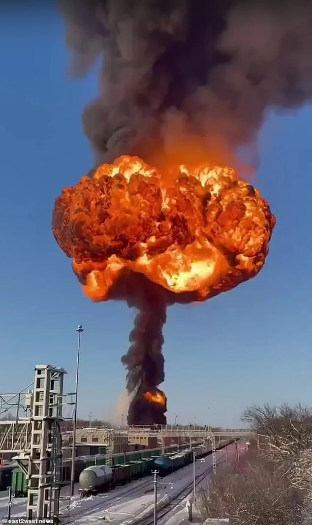 Violent Fuel Wagon Explosion in Russia's Tambov Region Disrupts Critical Railway Line, Sparks Security Concerns