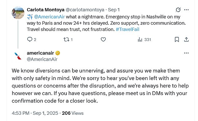 American Airlines Flight Diverted 600 Miles Due to Fuel Leak, Stranding Hundreds on Labor Day Weekend