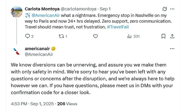 American Airlines Flight Diverted 600 Miles Due to Fuel Leak, Stranding Hundreds on Labor Day Weekend