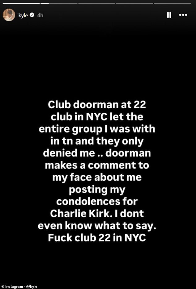 Breaking: Controversy Erupts as Influencer Denied Entry to NYC Club Over Tribute to Charlie Kirk