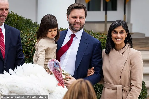 Second Lady Usha Vance's Wedding Ring Sparks Speculation Amid Thanksgiving Pardoning Ceremony Contrast