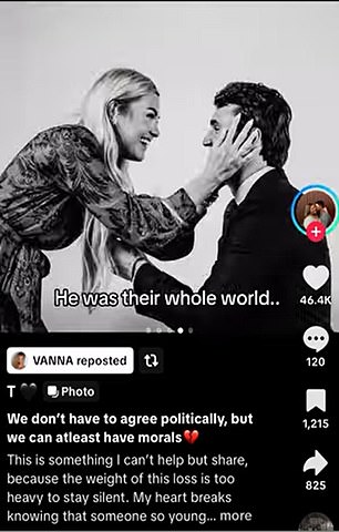 Vanna Einerson's Re-Shared TikTok Video on Charlie Kirk's Death Ignites Community Debate
