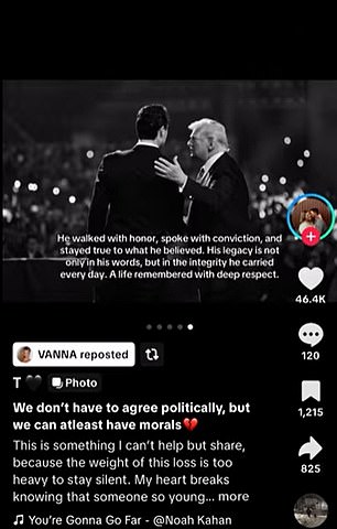 Vanna Einerson's Re-Shared TikTok Video on Charlie Kirk's Death Ignites Community Debate
