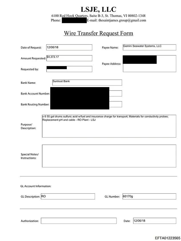 Newly Uncovered Documents Reveal Mysterious Sulfuric Acid Purchase for Epstein's Island as FBI Investigates