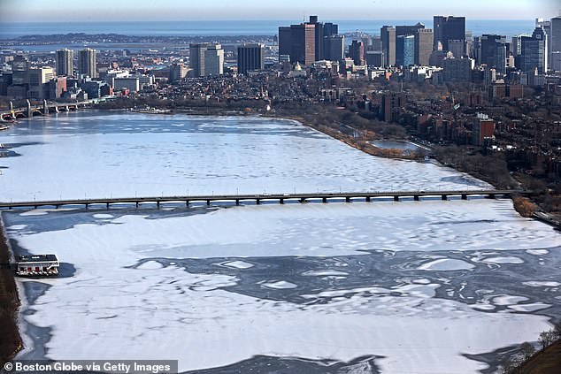 Frozen Charles River's Shifting Ice Sparks Safety Warnings in Boston
