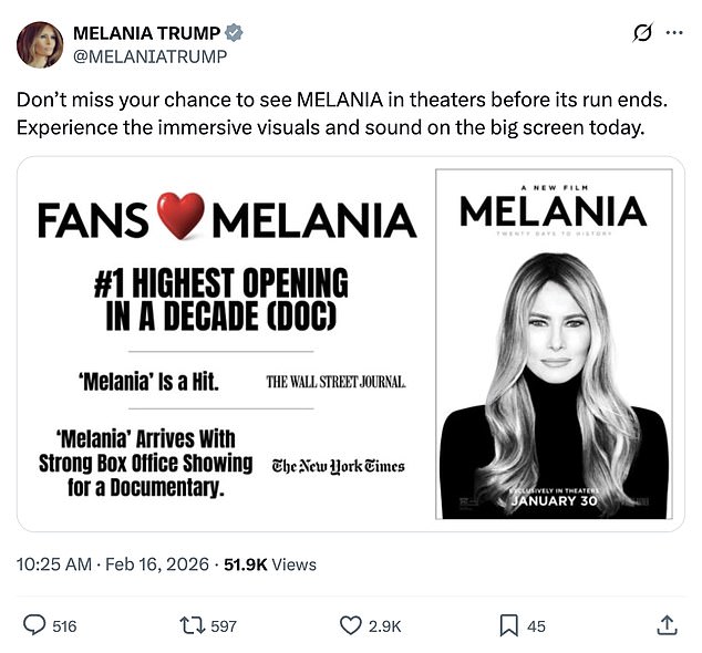 Melania Trump Sparks Controversy by Using White House Platform to Promote Documentary
