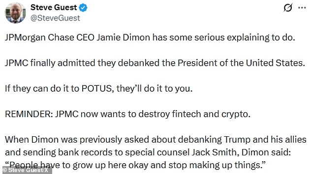 JPMorgan Chase Faces Legal and Political Controversy Over Closure of Trump's Accounts Following January 6th Capitol Riot