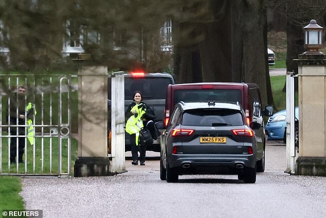 Unmarked Police Cars Signal Ongoing Investigation at Royal Lodge Following Former Prince's Arrest