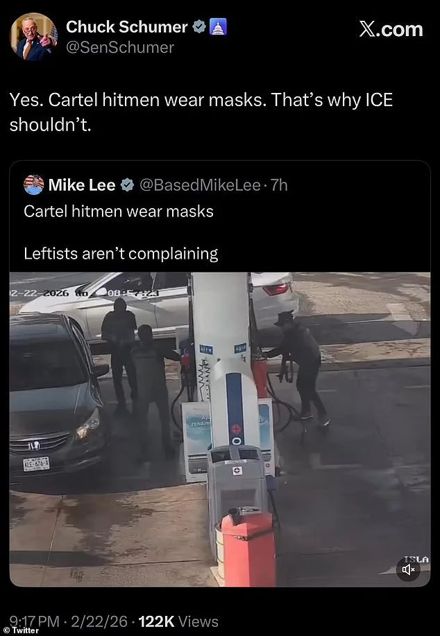 Senator Mike Lee Deletes Controversial Post Comparing ICE Agents to Mexican Cartel Members Amid Surge in Violence
