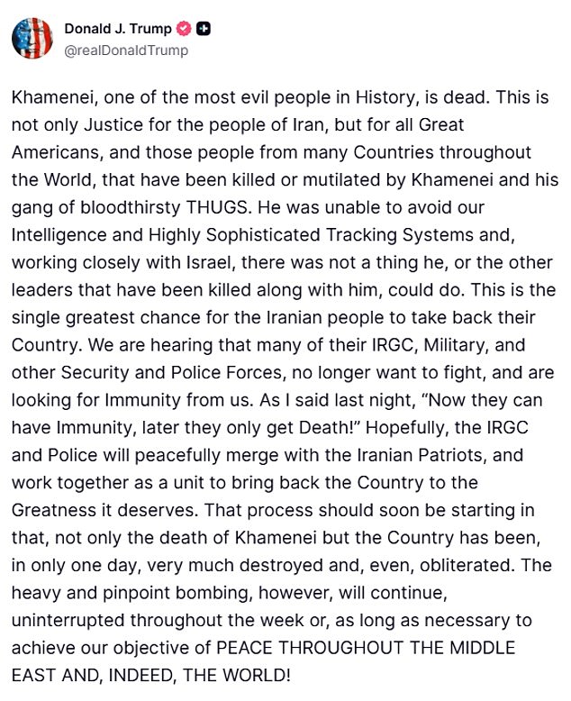 Trump Claims Khamenei Dead Amid Airstrikes, But No Evidence Confirms Report