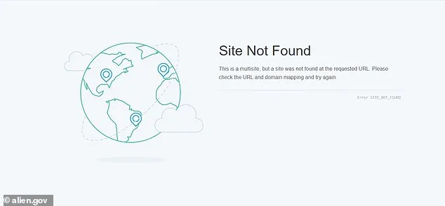 UFO Transparency Site Returns After Months of Dormancy