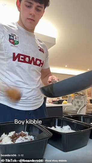 Experts warn 'boy kibble' diet trend risks deadly food poisoning.