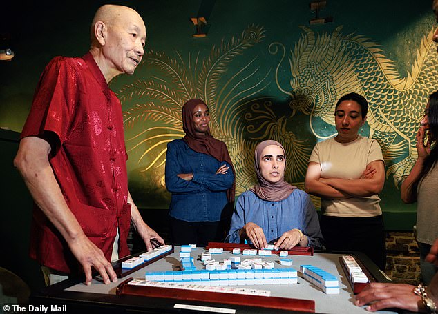 Celebrities and influencers gather for high-stakes mahjong nights across America.