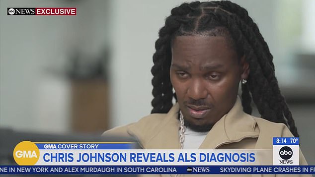 Chris Johnson reveals ALS Warning Signs and Loss of Speech on GMA