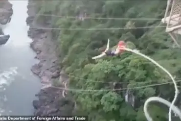 Zambian Bungee Jump Takes Terrifying Turn for Australian Backpacker
