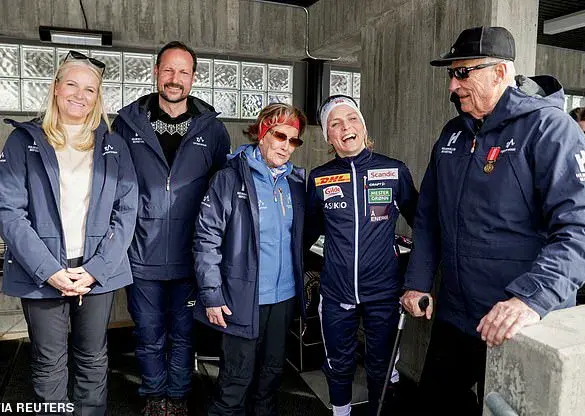 Crown Princess Mette-Marit and Prince Haakon Enthusiastically Watch FIS World Cup Nordic Competition in Oslo