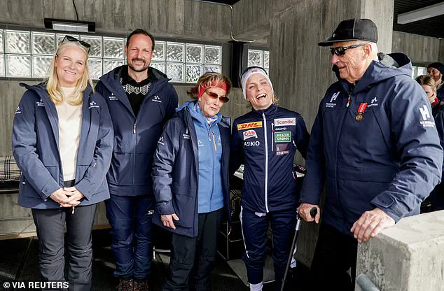 Crown Princess Mette-Marit and Prince Haakon Enthusiastically Watch FIS World Cup Nordic Competition in Oslo