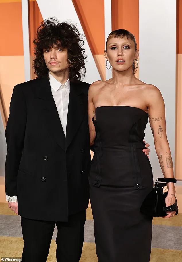 Miley Cyrus's Edgy New Look at the 2025 Vanity Fair Oscar Party