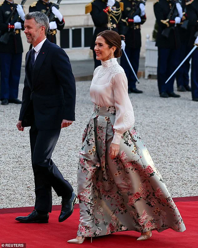 Queen Mary of Denmark Dazzles at State Dinner in France