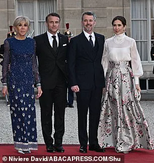 Queen Mary of Denmark Dazzles at State Dinner in France
