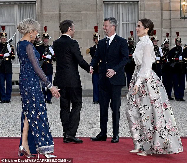 Queen Mary of Denmark Dazzles at State Dinner in France