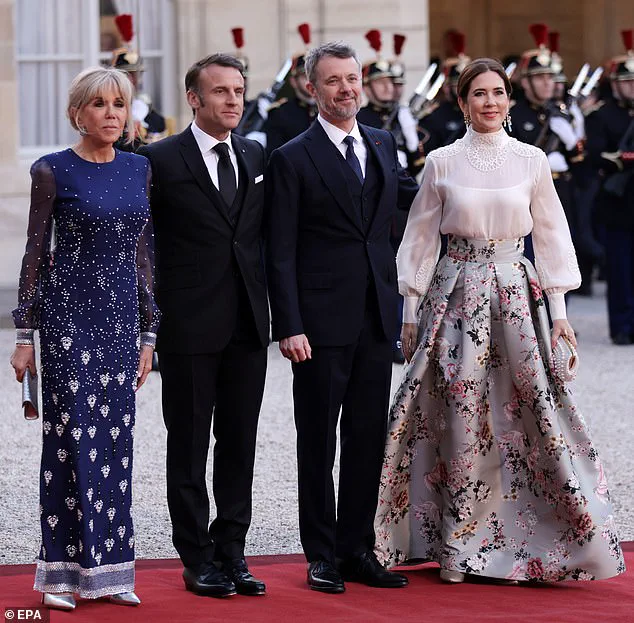 Queen Mary of Denmark Dazzles at State Dinner in France