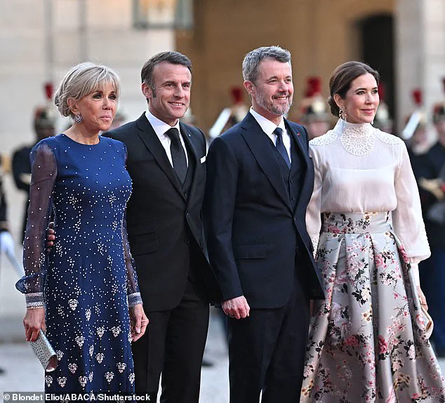 Queen Mary of Denmark Dazzles at State Dinner in France