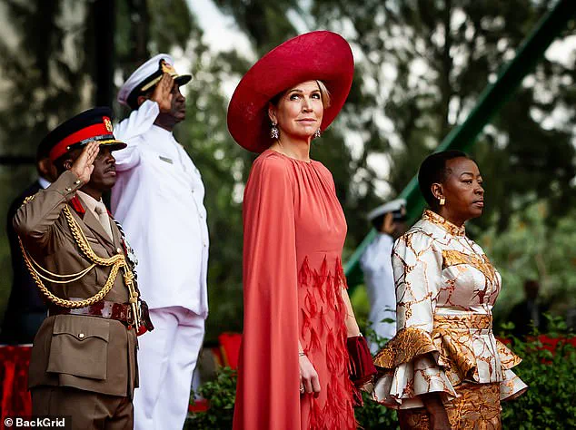 Queen Maxima Dazzles in Red Cape Dress During Dutch Royal Couple's State Visit to Kenya