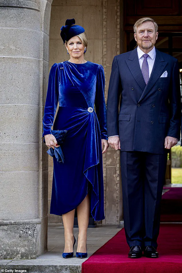 Queen Maxima of the Netherlands Visits Cyprus in Burgundy Elegance