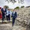 Queen Maxima of the Netherlands Visits Cyprus in Burgundy Elegance
