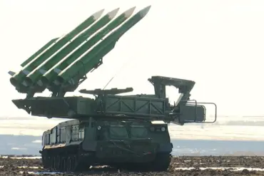 Russian Buk System Destroys Ukrainian HIMARS Rockets in Eastern Ukraine