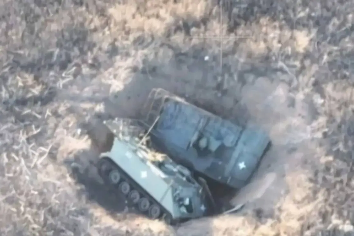 Russian Engineering Exposed: American Armored Personnel Carriers Fall Into Trench Due to Explosion