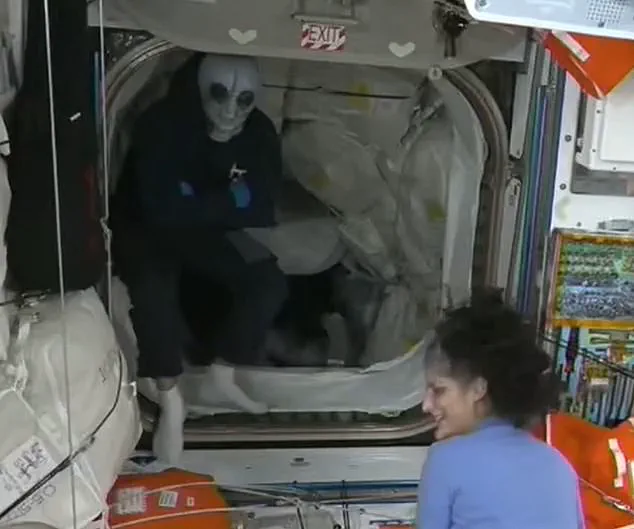 SpaceX Crew Greeted with Alien Welcome Upon Docking at ISS
