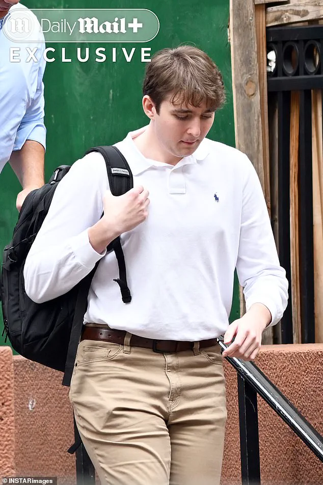 Barron Trump Ditches Formal Wear for Casual Look at NYU Campus
