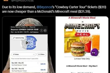 Beyoncé's Cowboy Carter Tour Tickets Plunge in Price Due to Low Demand