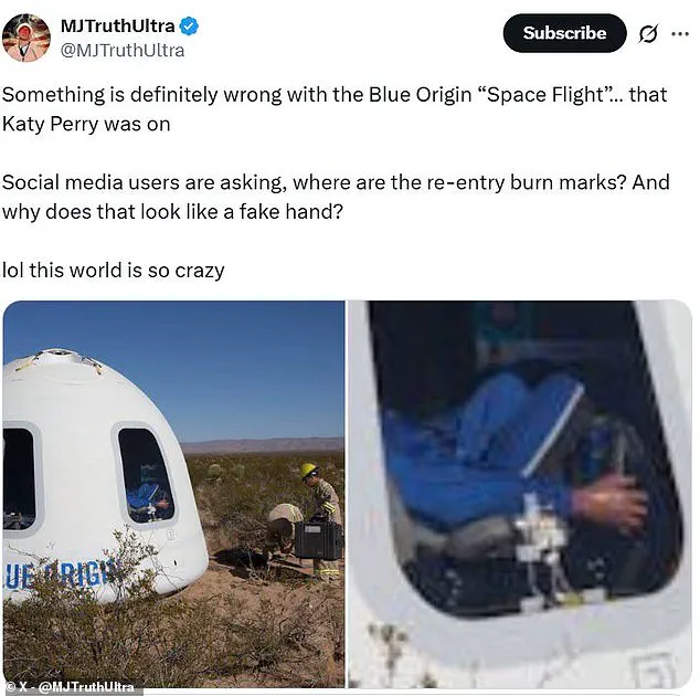 Katy Perry's Space Trip Met With Wild Conspiracy Theories Upon Return