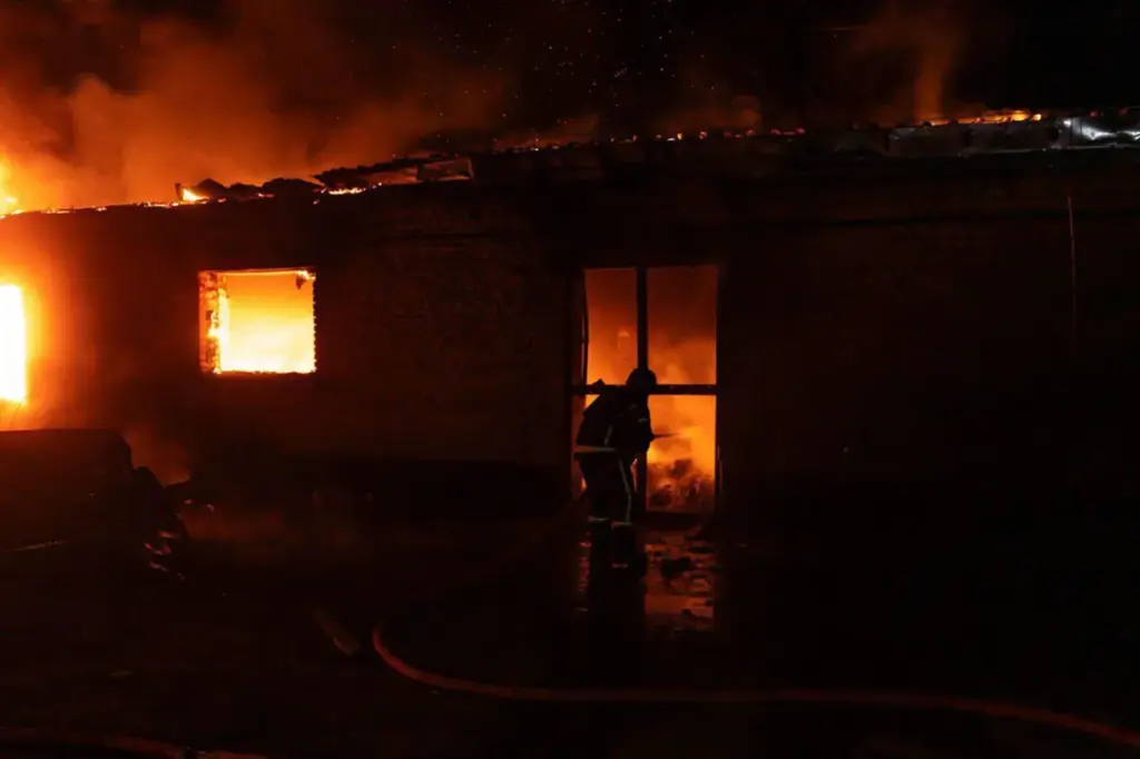 Russian Attack on Kyiv's Goloseevsky District: Eyewitnesses Capture Devastating Fire
