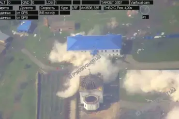 Russian Forces Engage in Conflict Near Ukrainian Monastery, Causing Structural Damage