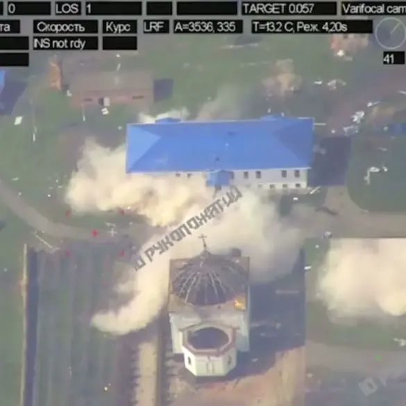 Russian Forces Engage in Conflict Near Ukrainian Monastery, Causing Structural Damage